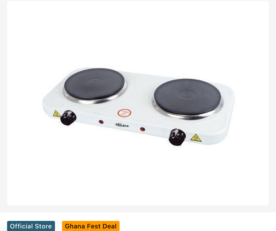 Delron 2 Burner Electric Hot Plate