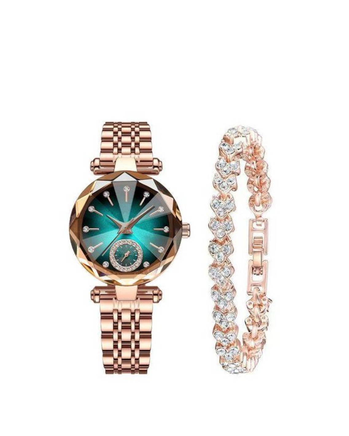 Women's Elegant Analog Creative Diamond Dial Wrist Watch